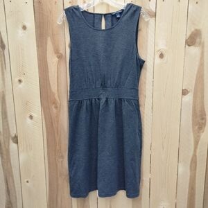 Banana Republic Dark Gray A-Line Sleeveless Dress Career Casual Women's Size 8